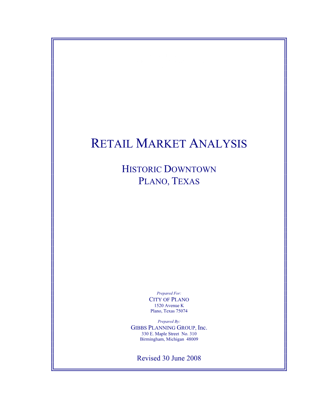 Retail Market Analysis