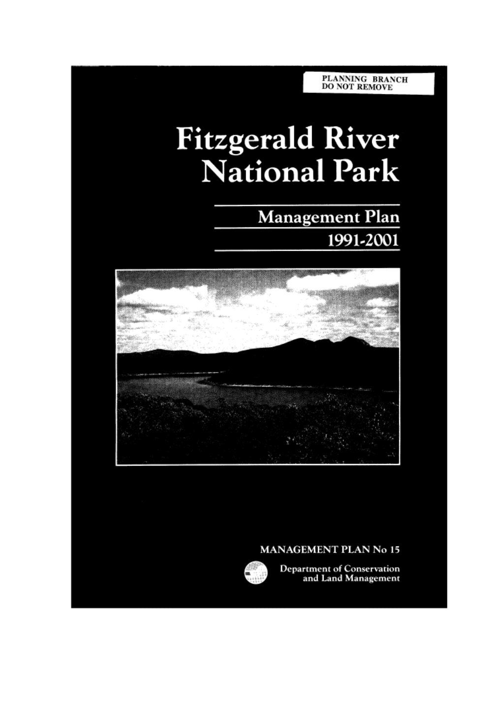 Fitzgerald River National Park Management Plan