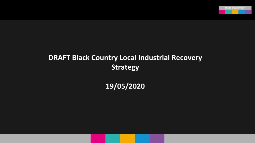 Black Country Local Industrial Recovery Strategy