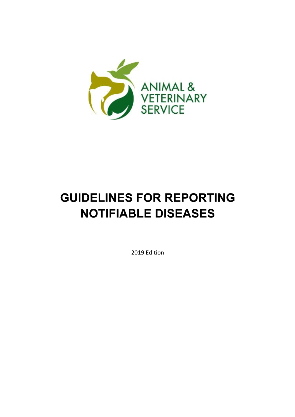 Guidelines for Reporting Notifiable Diseases