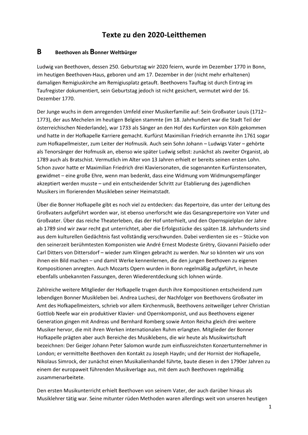 Texte Zu Den 2020-Leitthemen B