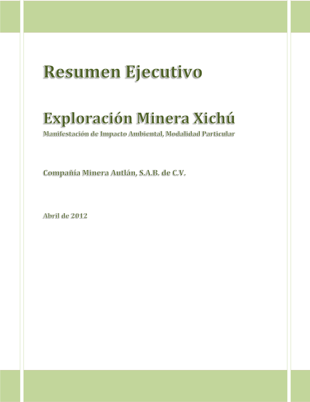 Exploración Minera Xichu