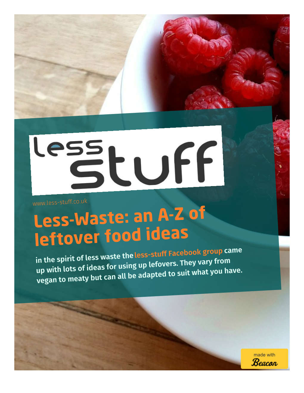 Less-Waste: an AZ of Leftover Food Ideas