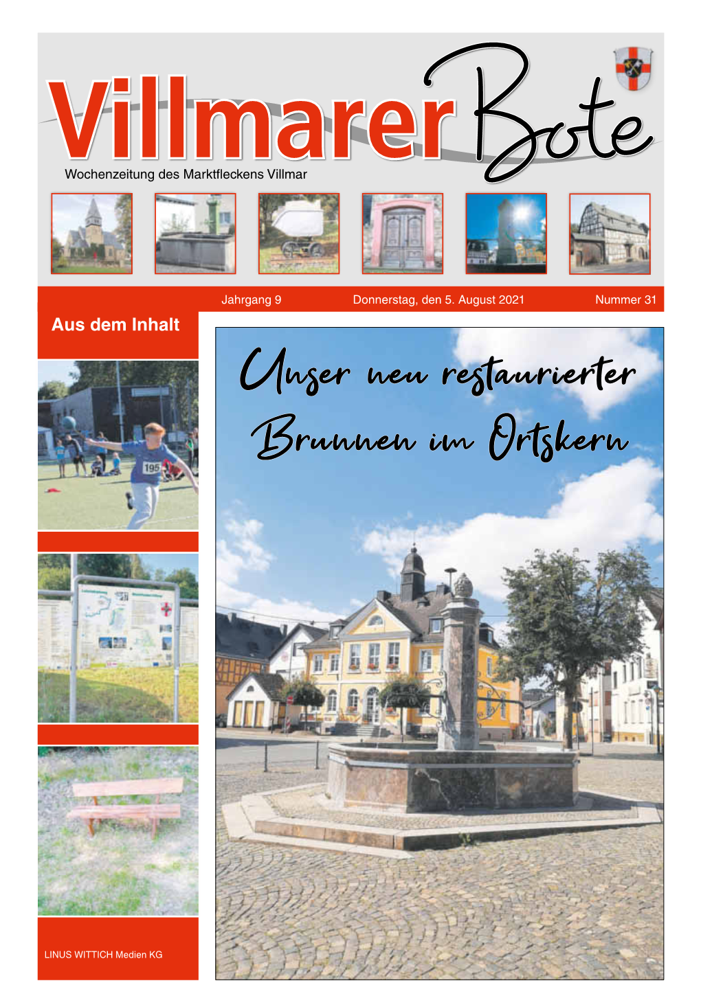 Unser Neu Restaurierter Brunnen Im Ortskern