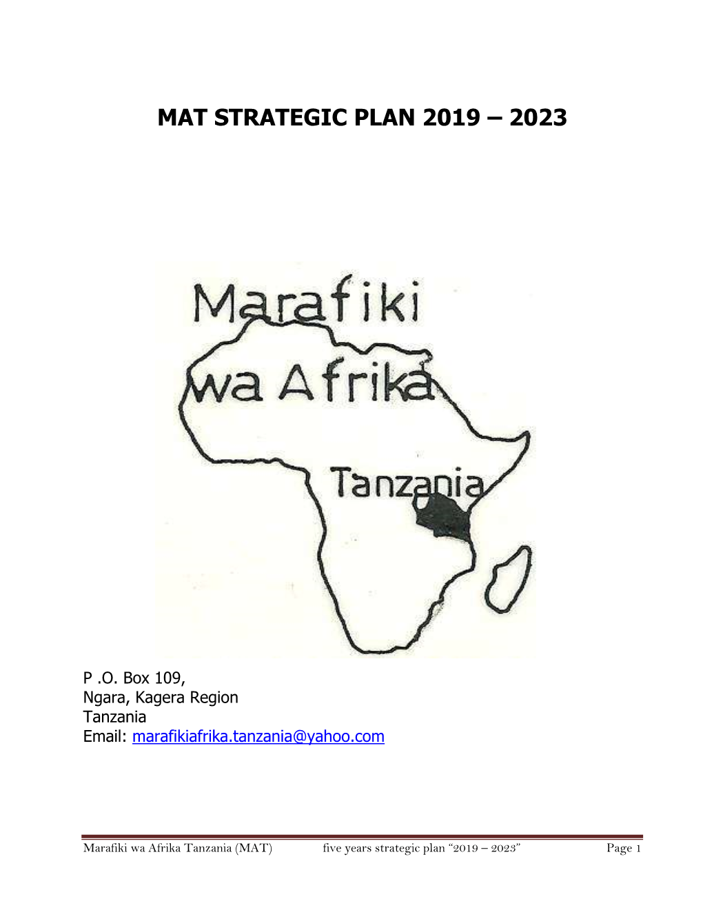 Mat Strategic Plan 2019 – 2023