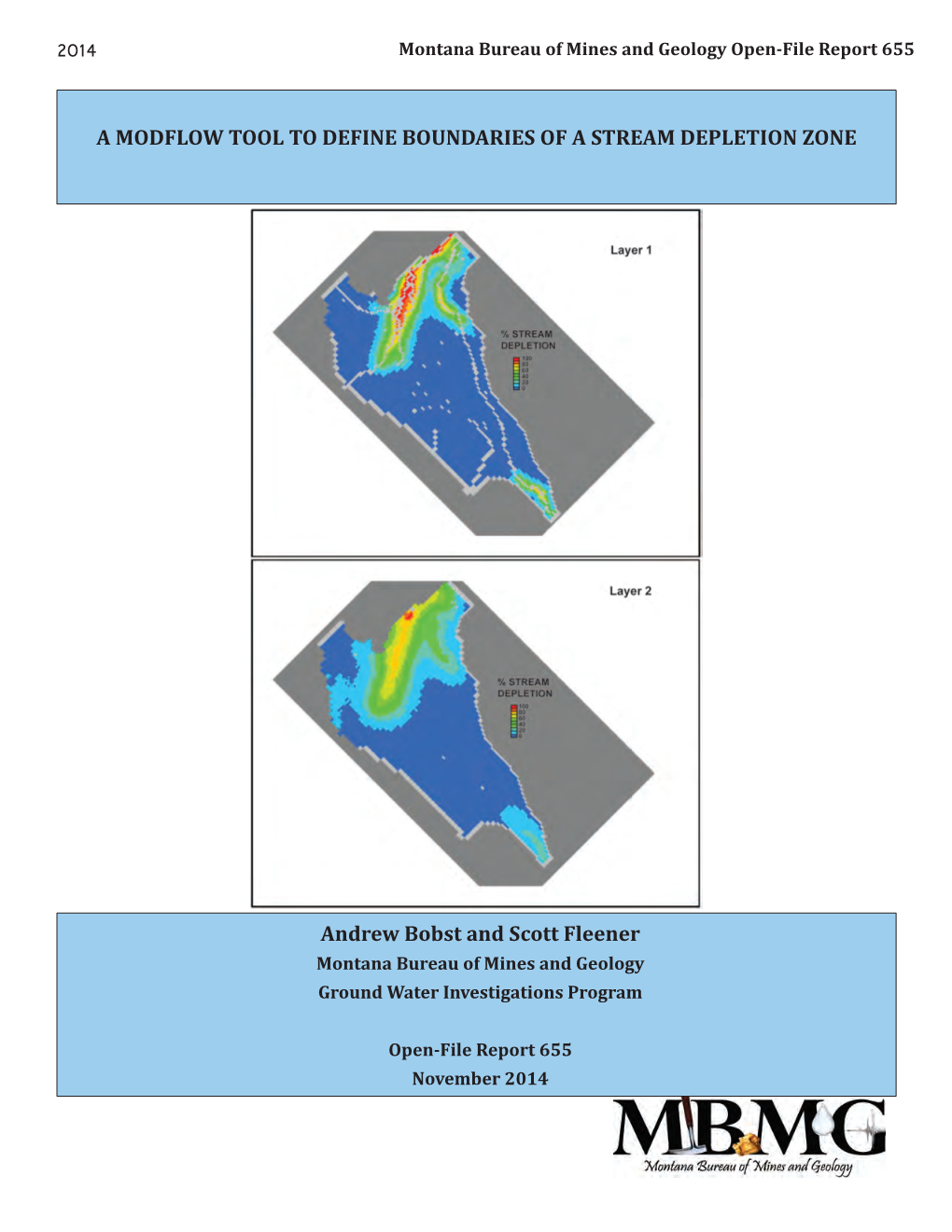 A Modflow Tool to Define Boundaries of a Strea, Depletion Zone