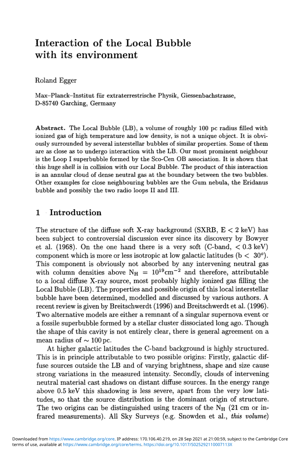 Interaction of the Local Bubble with Its Environment