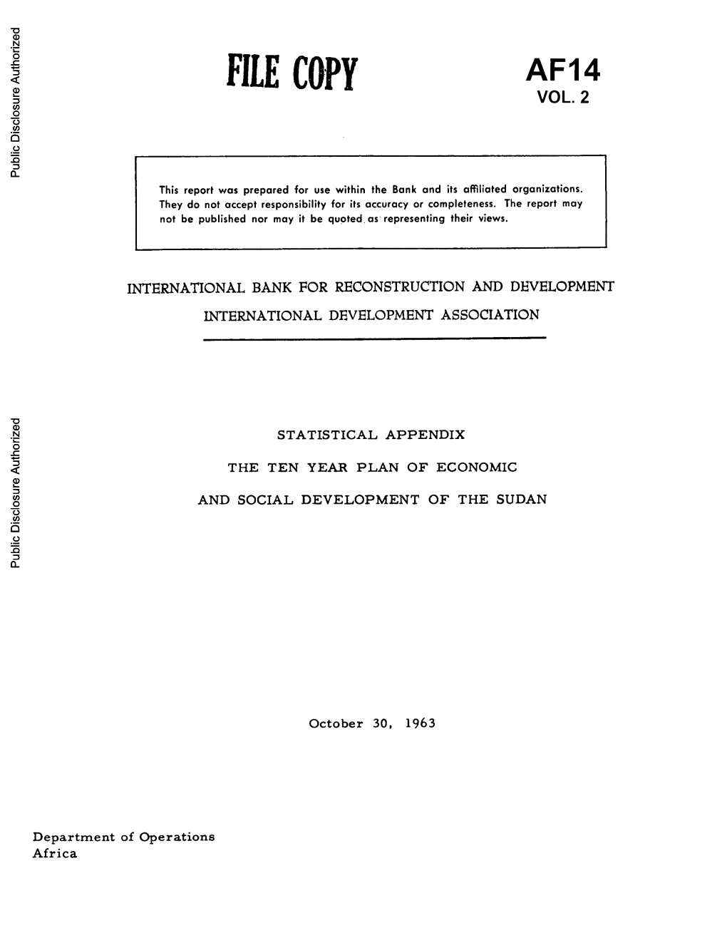 World Bank Document