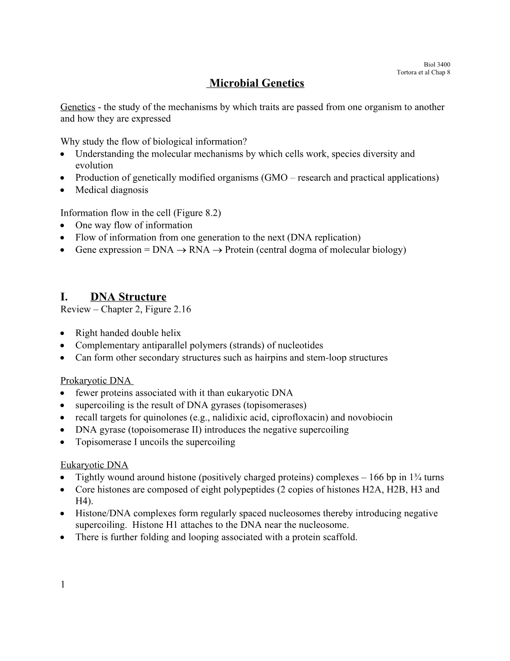 Principles of Microbial Molecular Biology