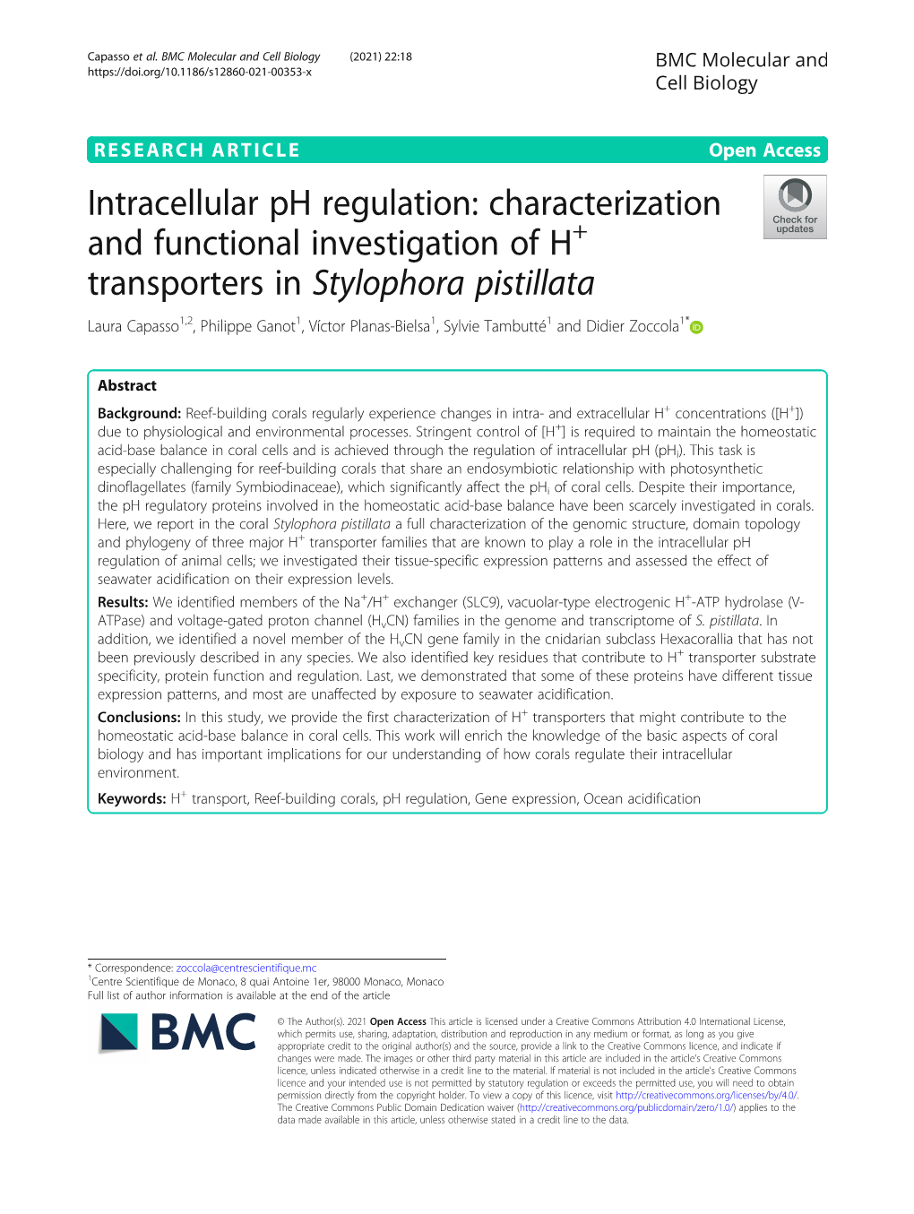 Intracellular Ph Regulation