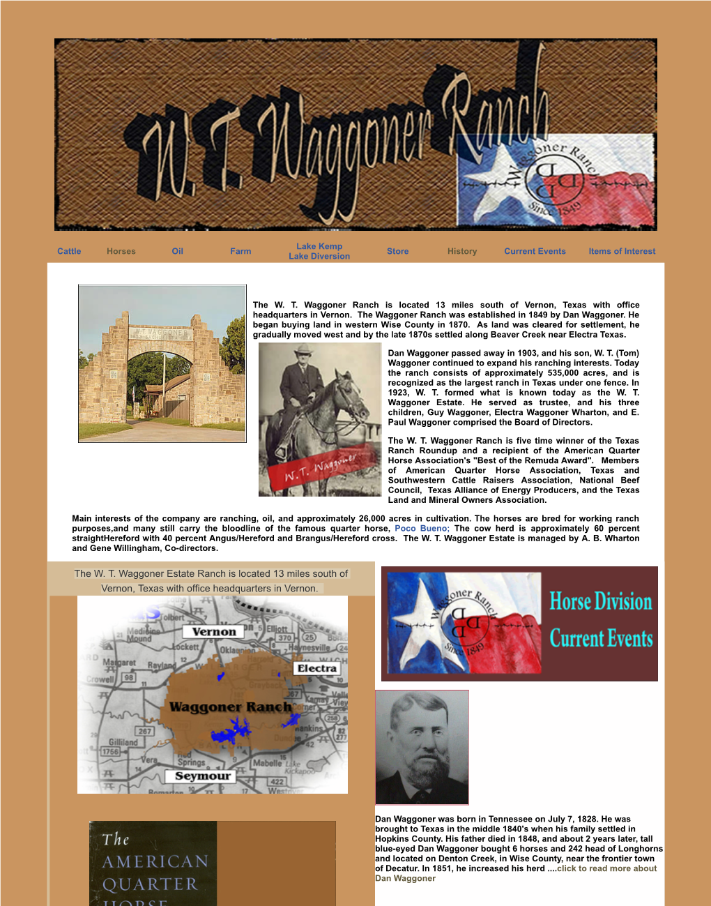 W. T. Waggoner Ranch Web Site