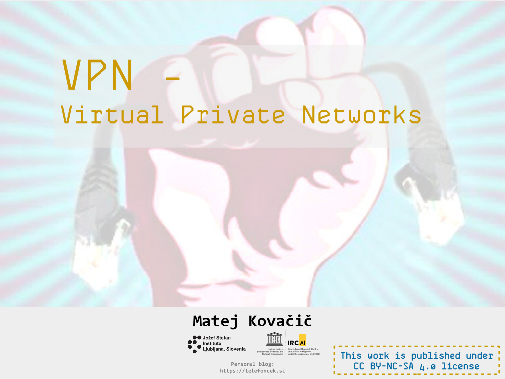 VPN - Virtual Private Networks