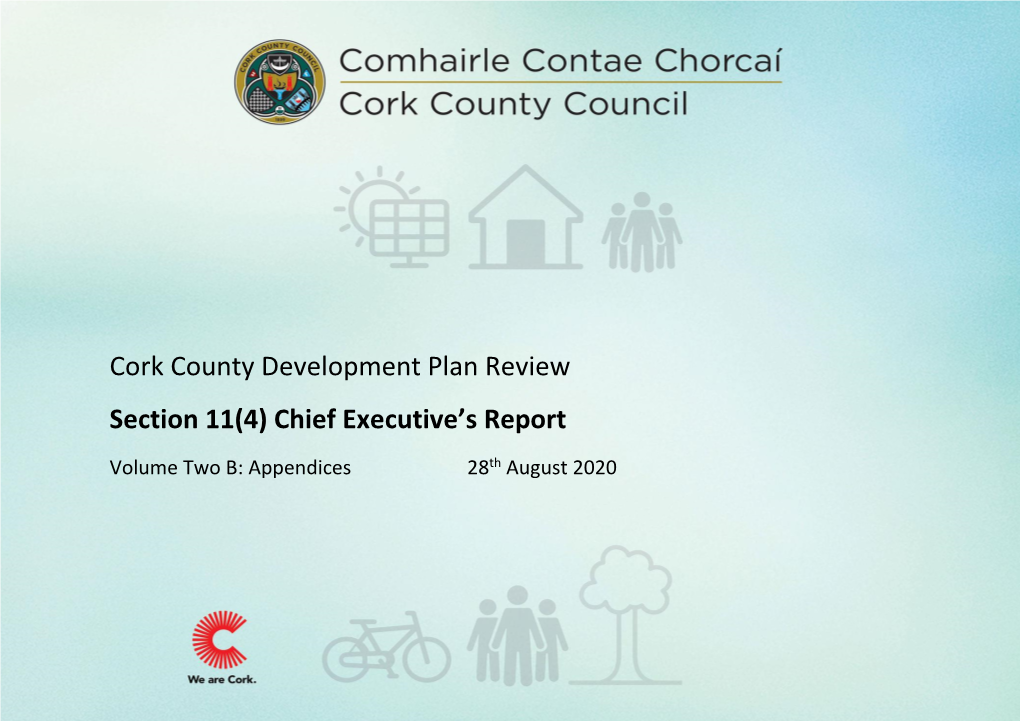 Section 11(4) Chief Executive's Report Volume Two B 28Th August 2020