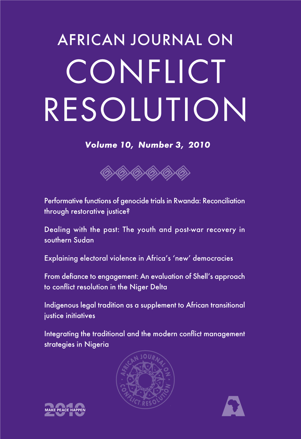 African Journal on Conflict Resolution