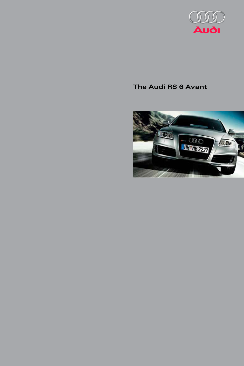 The Audi RS 6 Avant