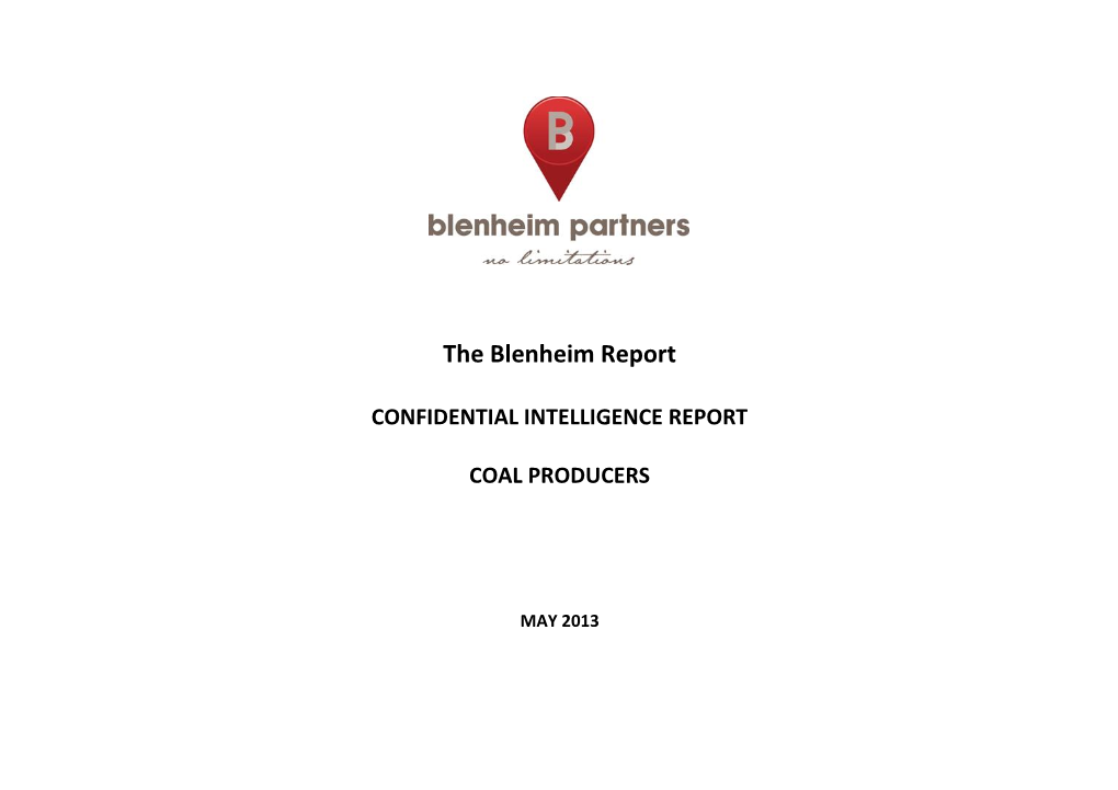 The Blenheim Report