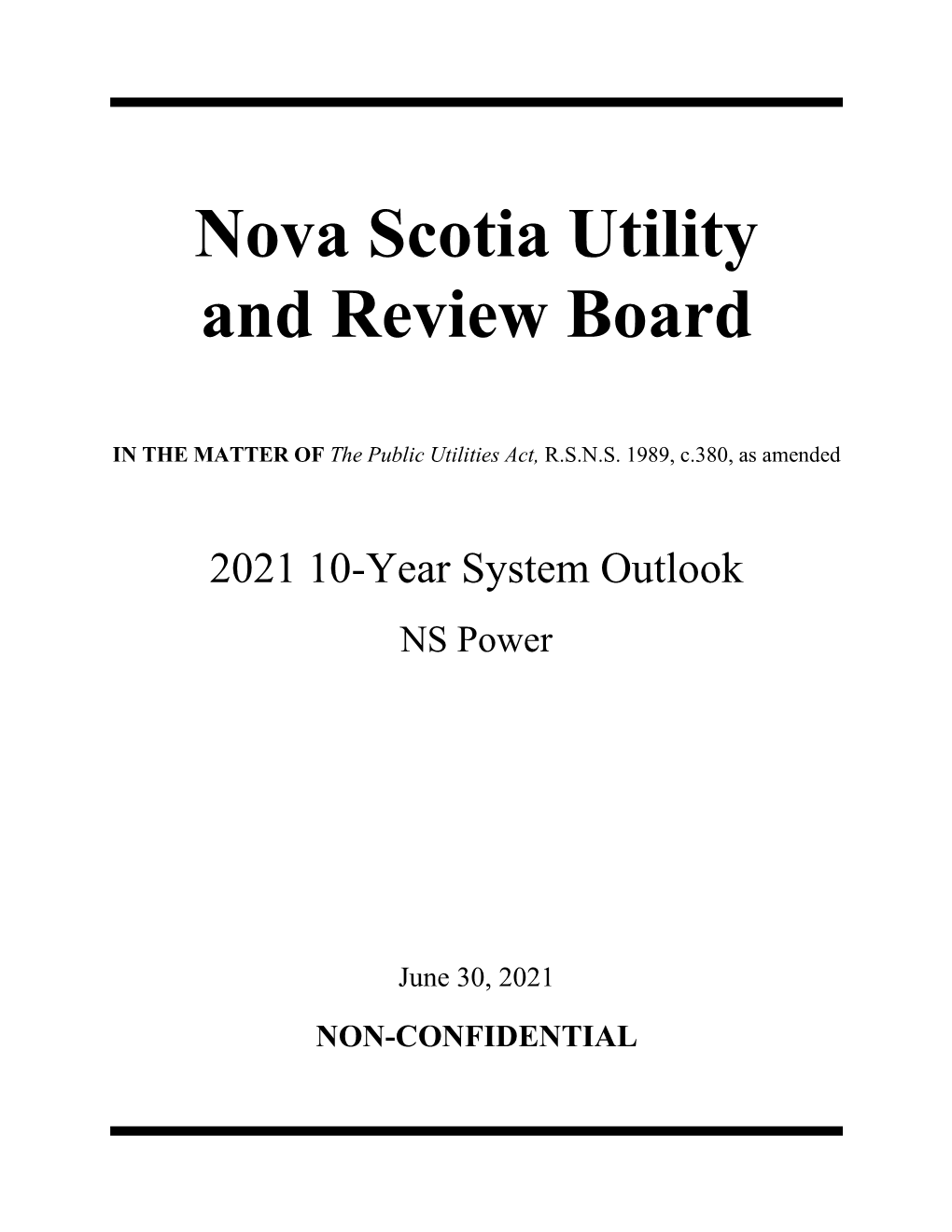 Nova Scotia Utility and Review Board