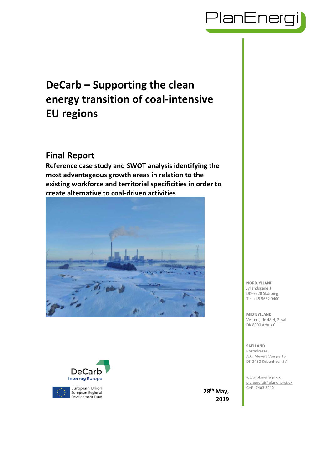 Supporting the Clean Energy Transition of Coal-Intensive EU Regions