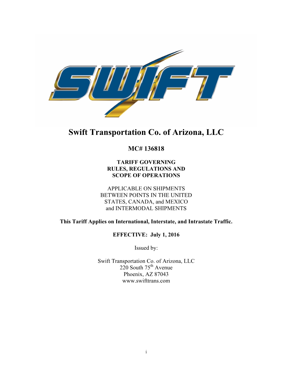 016 07 01 Swifttarriff