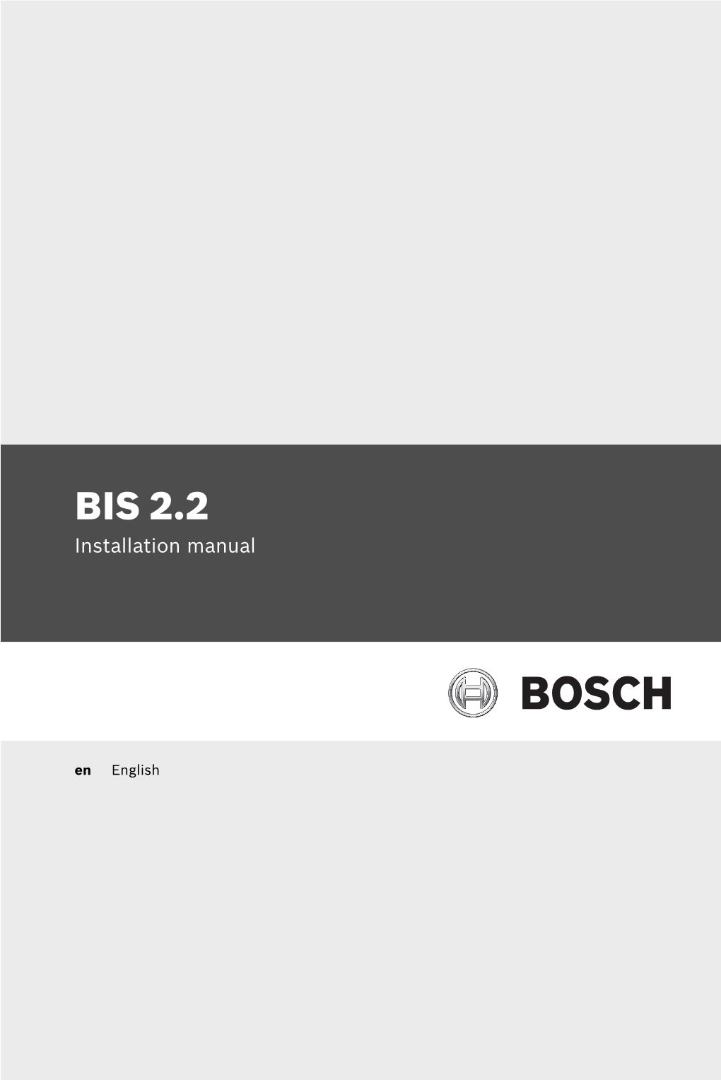 BIS 2.2 Installation Manual