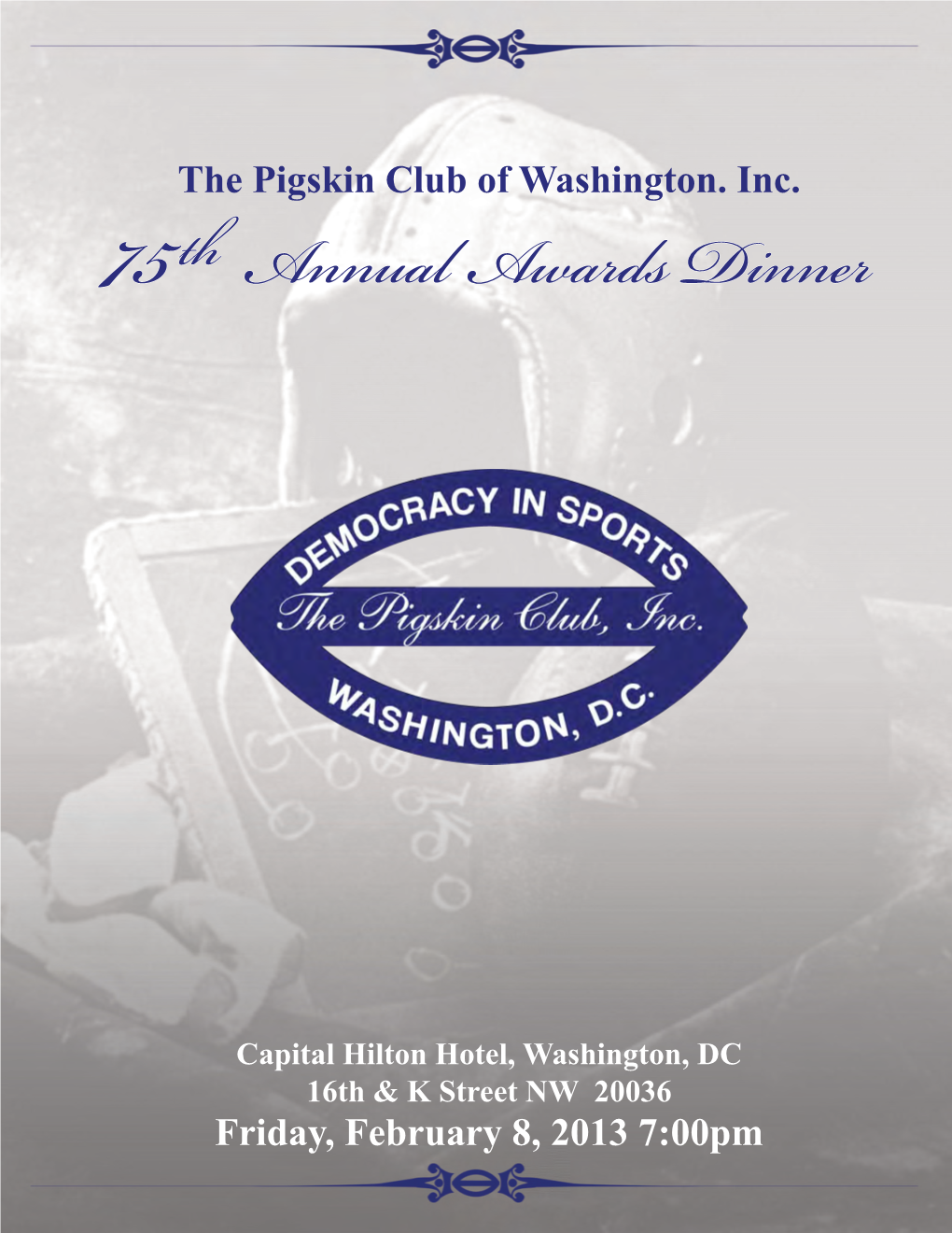 PIGSKIN CLUB of WASHINGTON D.C., INC. Hall of Fame