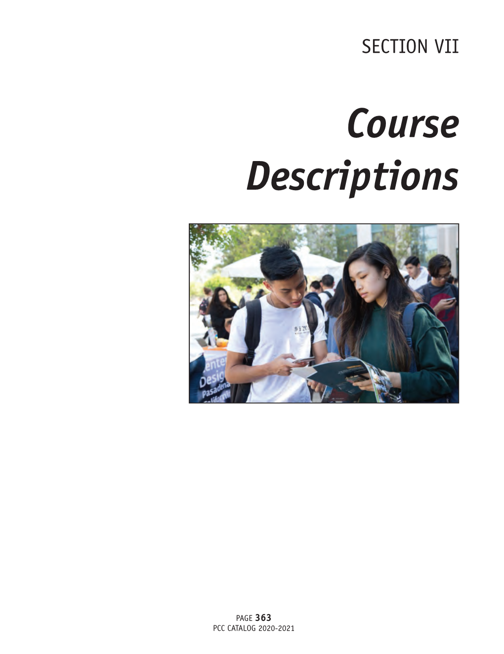 Course Descriptions