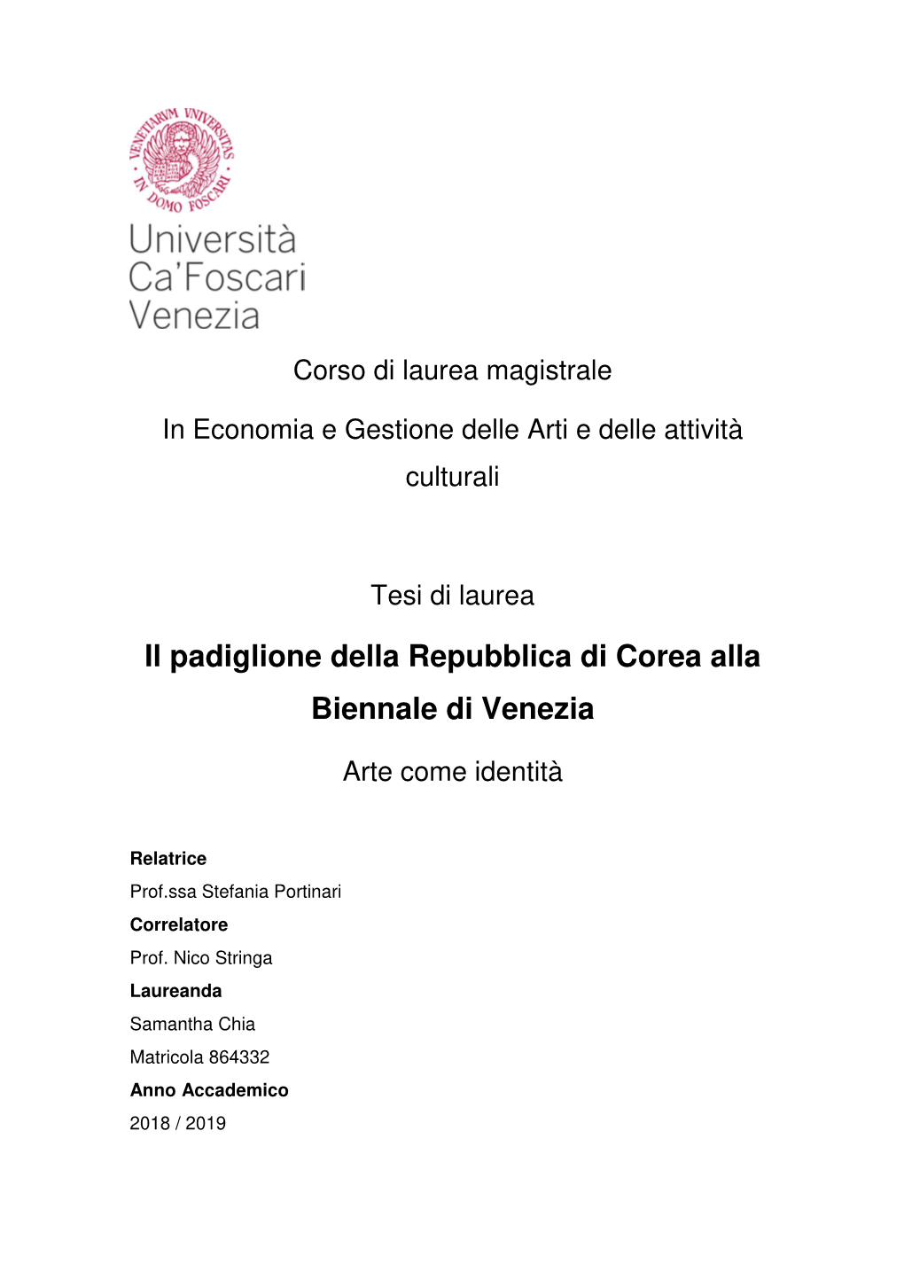 Il Padiglione Della Repubblica Di Corea Alla Biennale Di Venezia