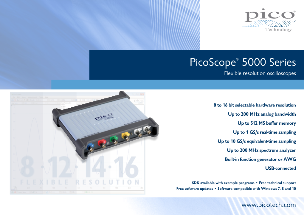 Picoscope 5000 Series Data Sheet