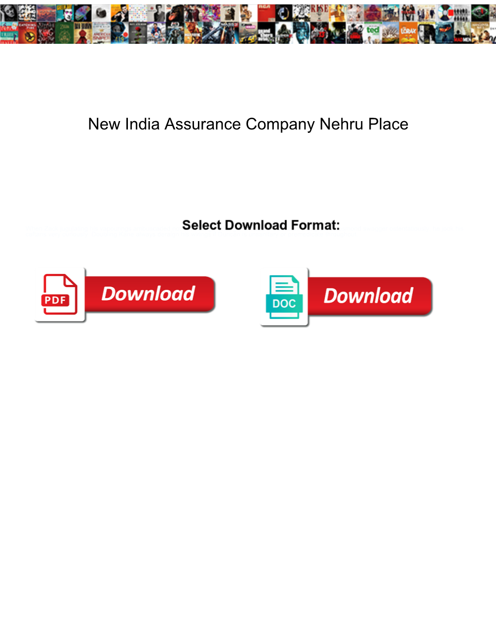 New India Assurance Company Nehru Place