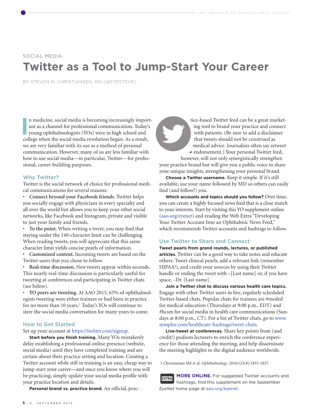 Twitter As a Tool to Jump-Start Your Career