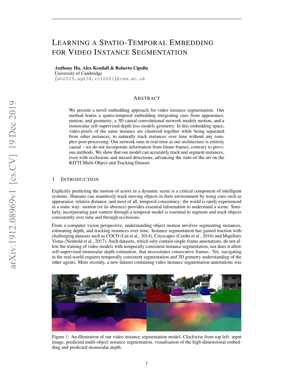 Learning a Spatio-Temporal Embedding