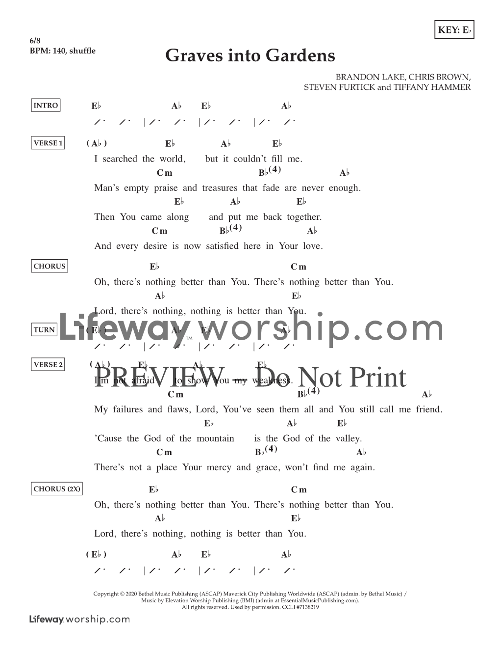 Chord Chart - 2 of 2 B