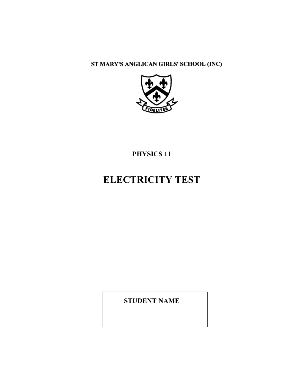 Electricity Test
