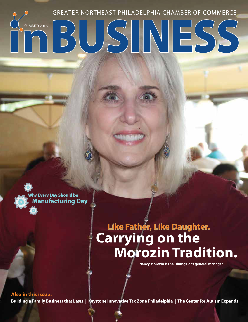 Carrying on the Morozin Tradition. Nancy Morozin Is the Dining Car’S General Manager