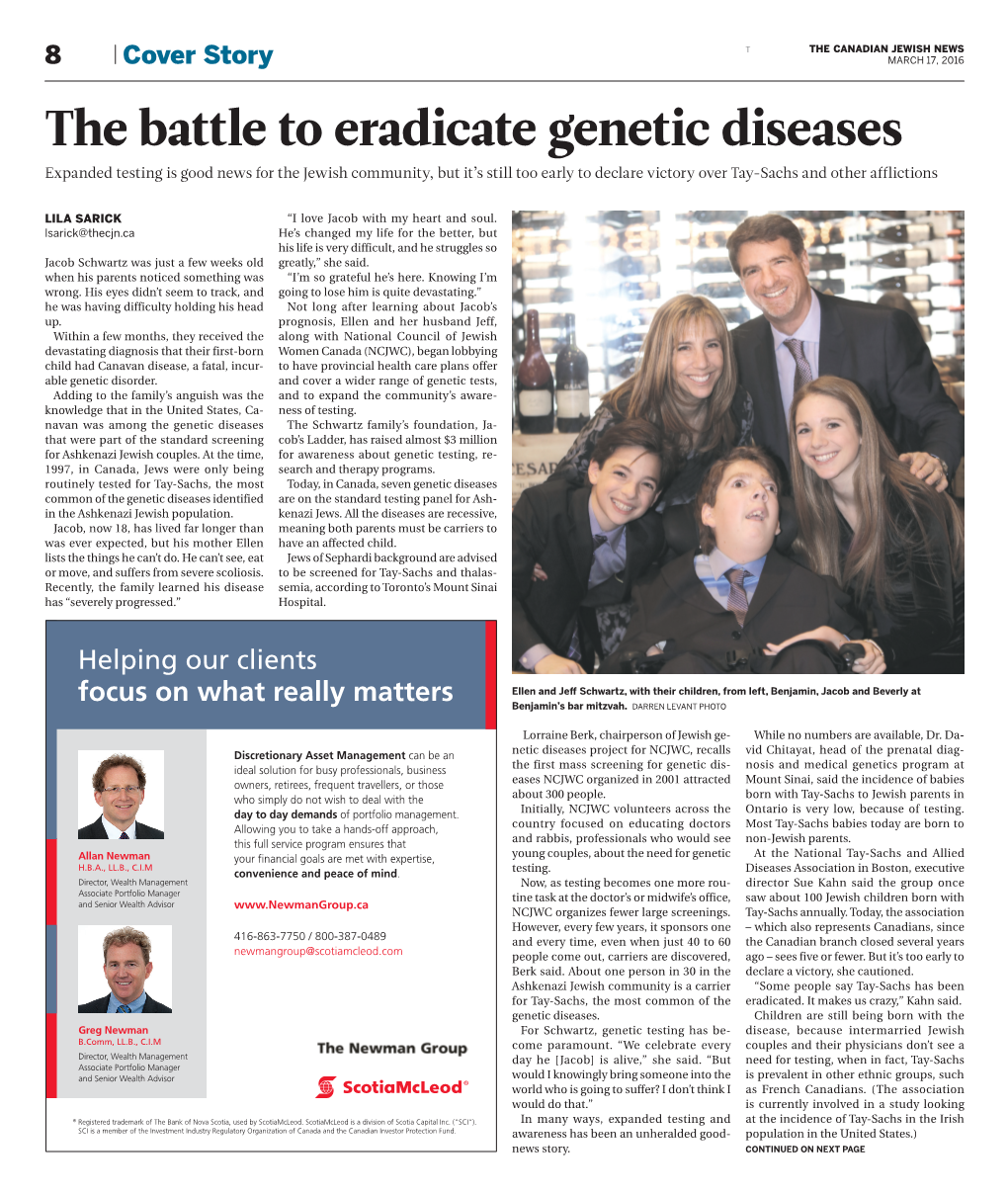 The Battle to Eradicate Genetic Diseases