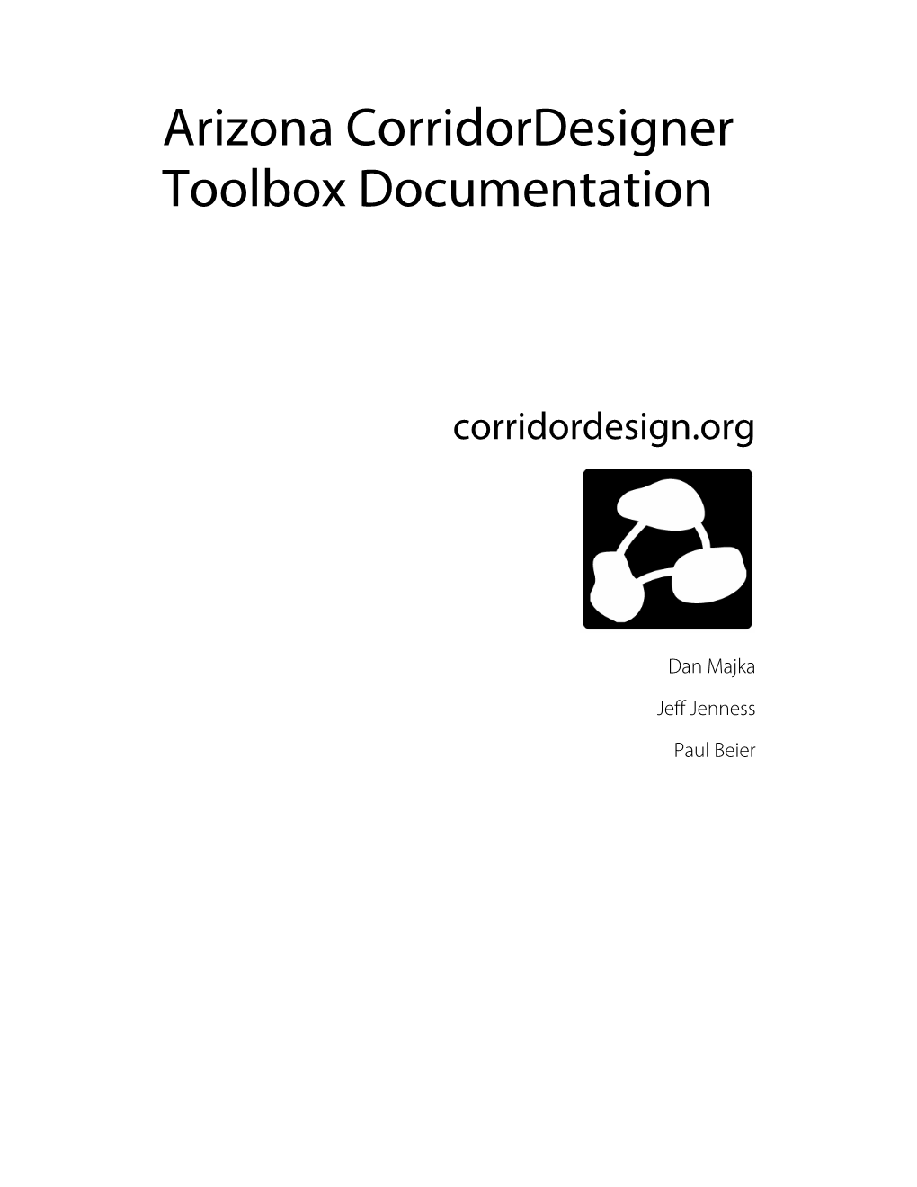 Arizona Corridordesigner Toolbox Documentation