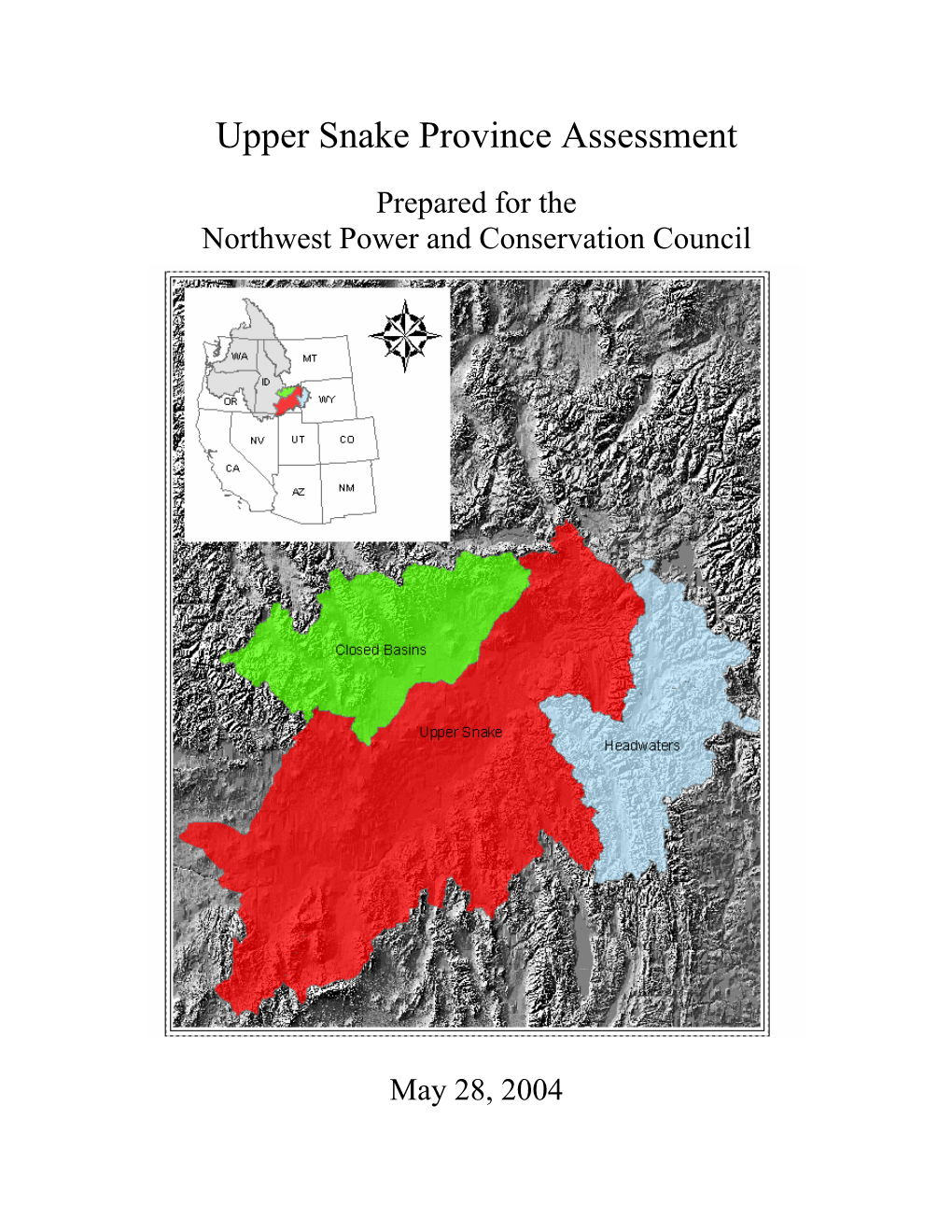 Upper Snake Province Assessment