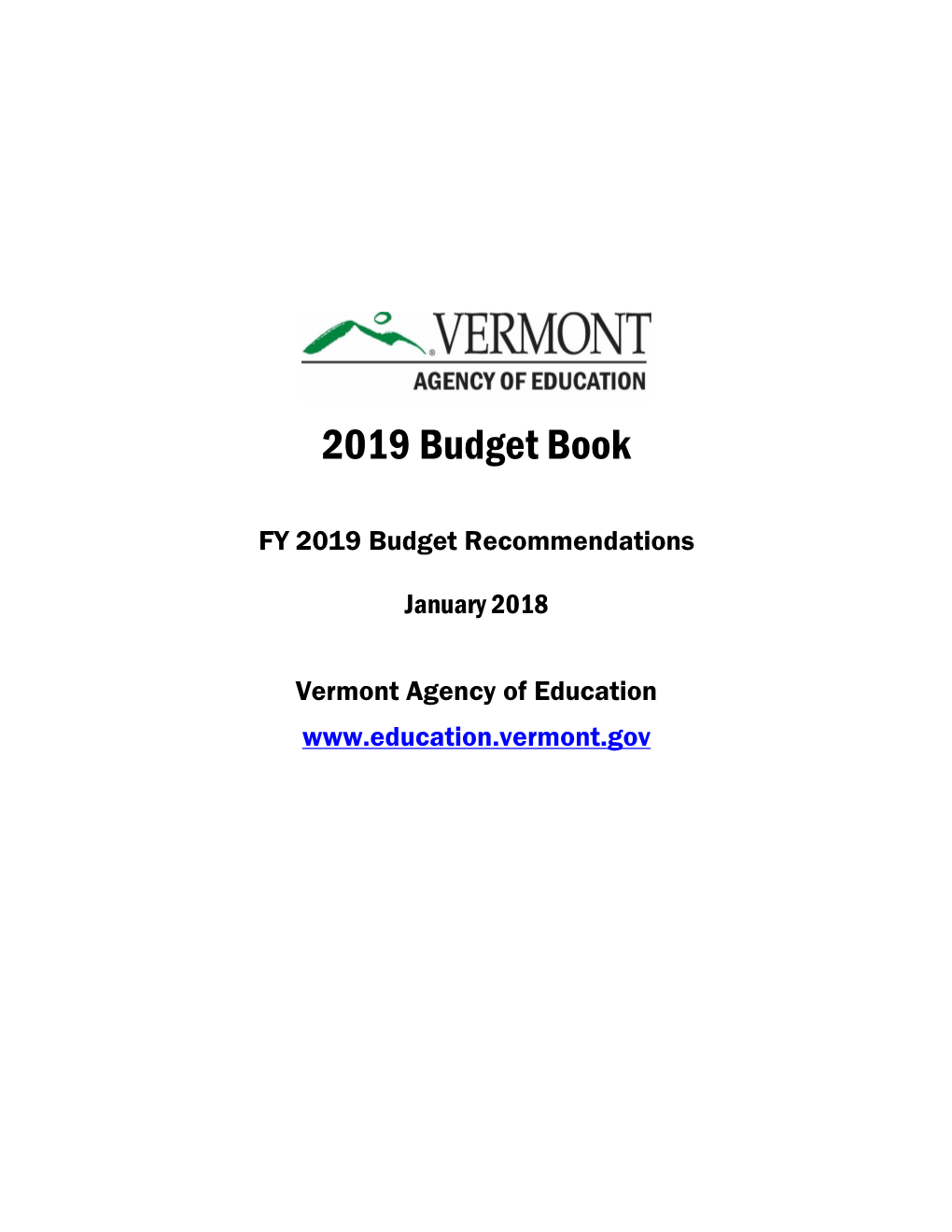 AOE Budget Book, 2019