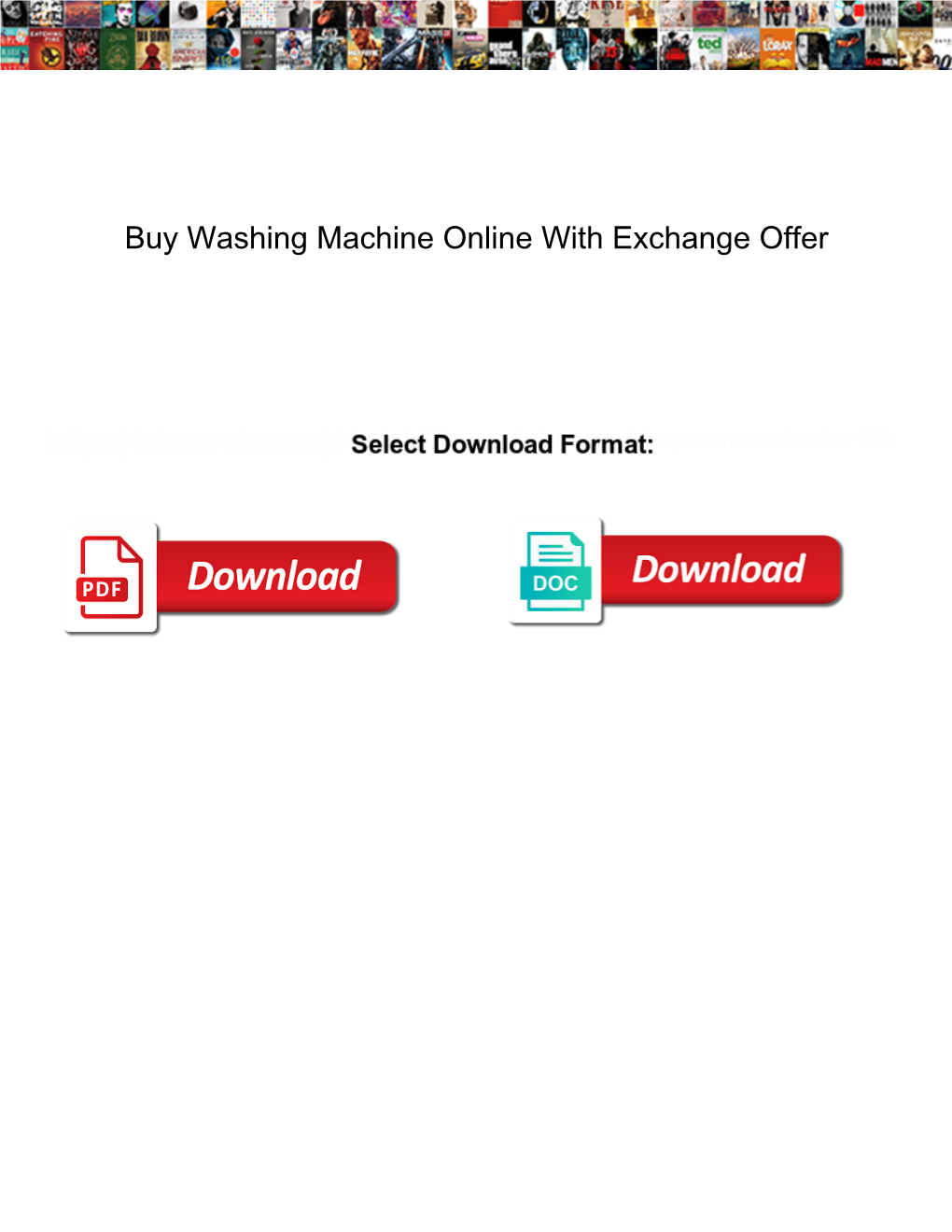 Buy Washing Machine Online with Exchange Offer