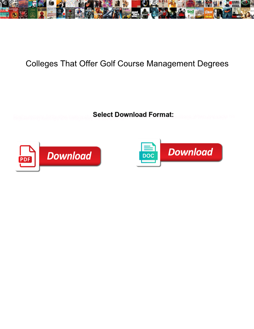 Colleges That Offer Golf Course Management Degrees