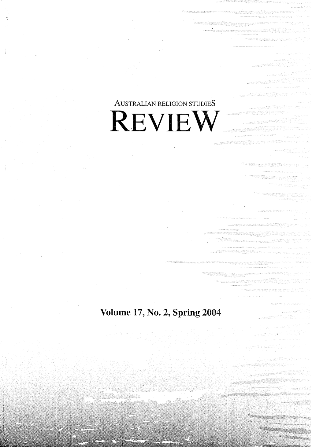 Australian Religion Studies Review