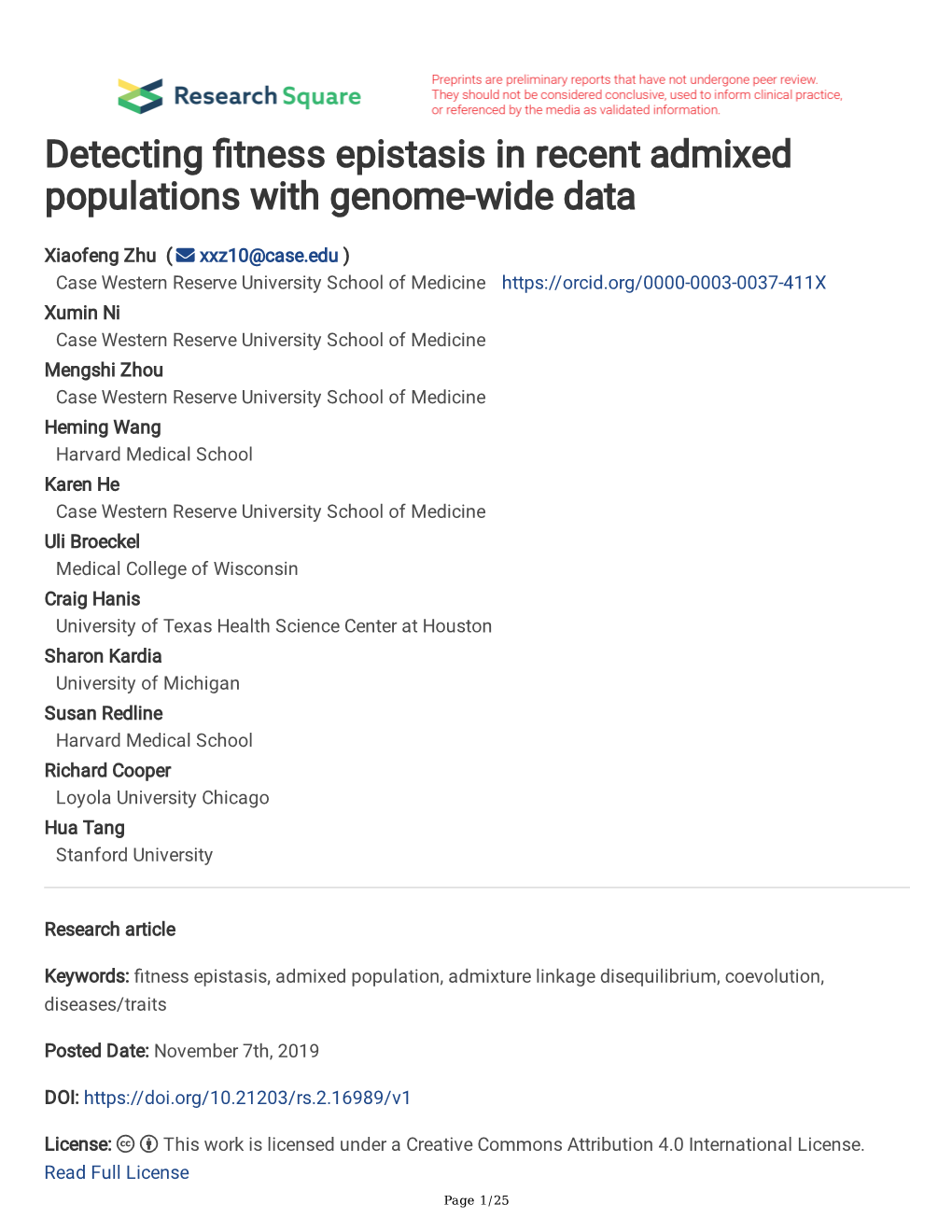 Detecting Fitness Epistasis in Recent Admixed Populations with Genome