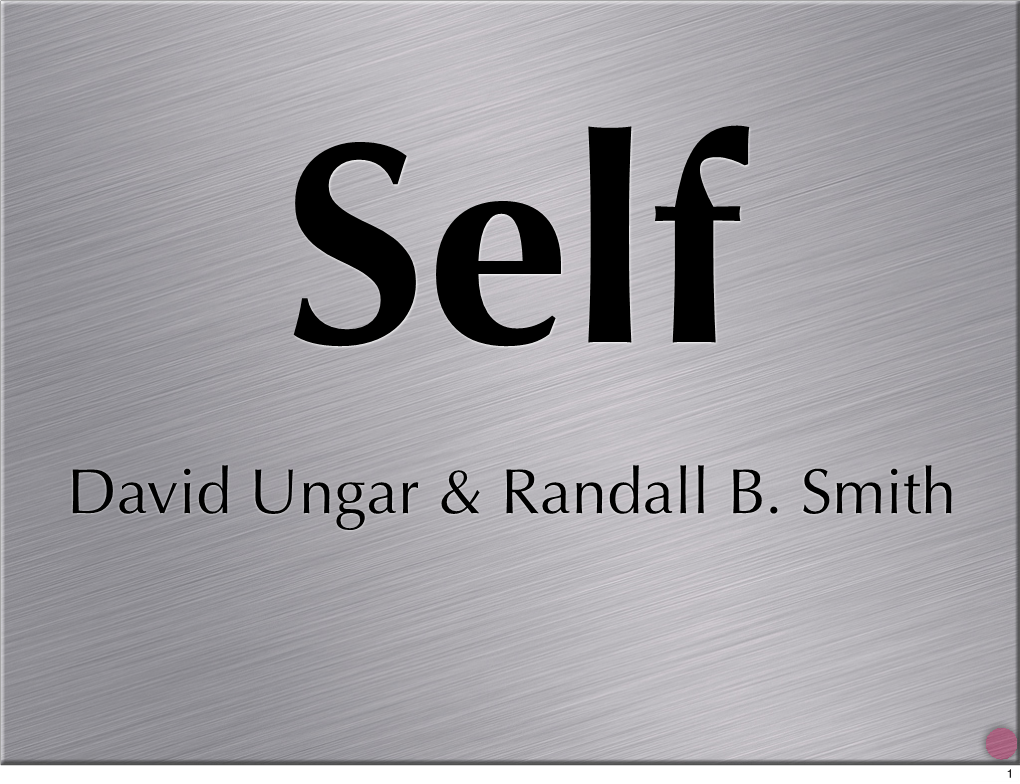 David Ungar & Randall B. Smith