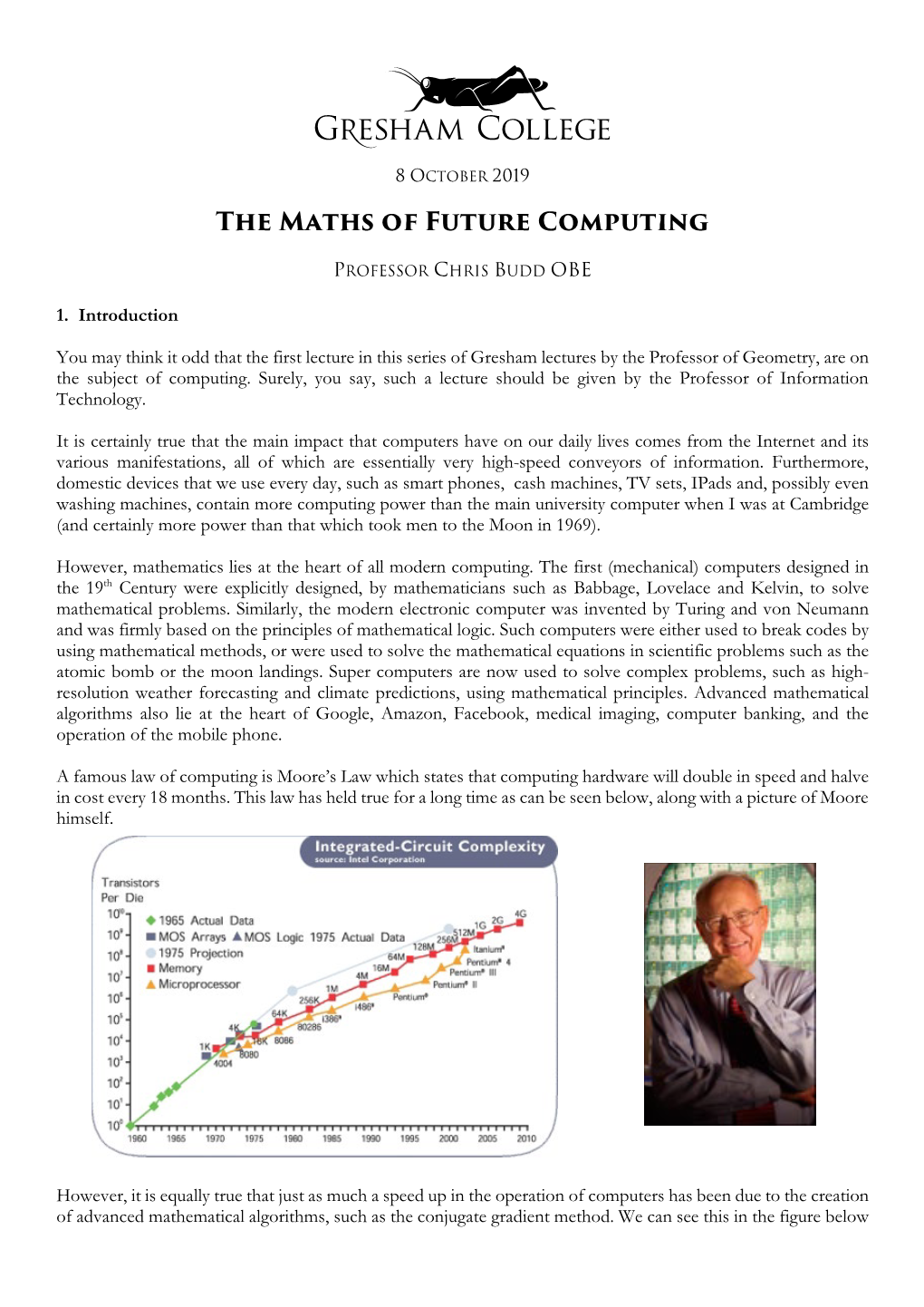 The Maths of Future Computing