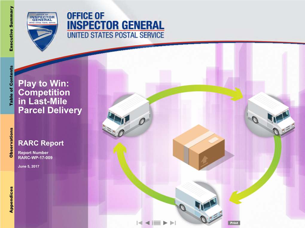 Competition in Last-Mile Parcel Delivery