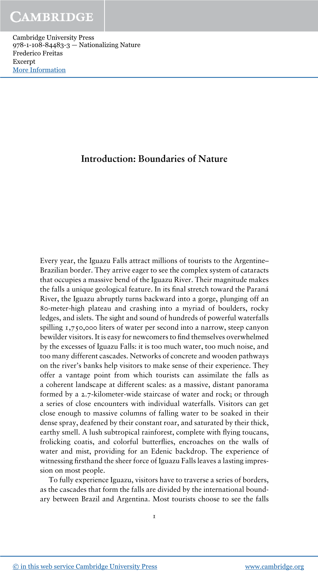 Introduction: Boundaries of Nature