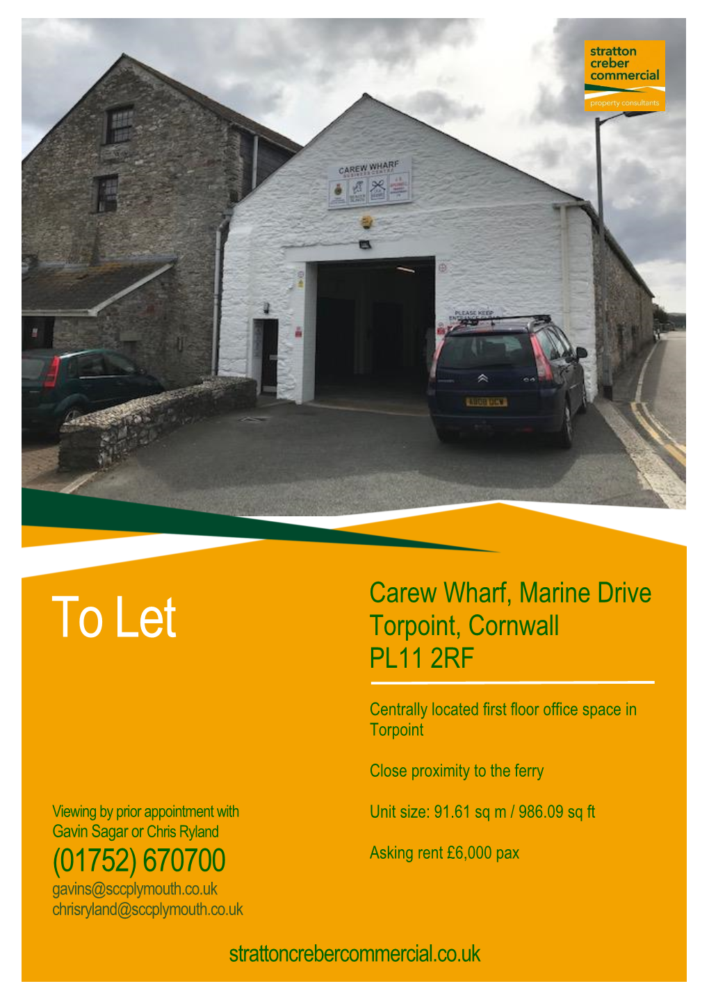 To Let Torpoint, Cornwall