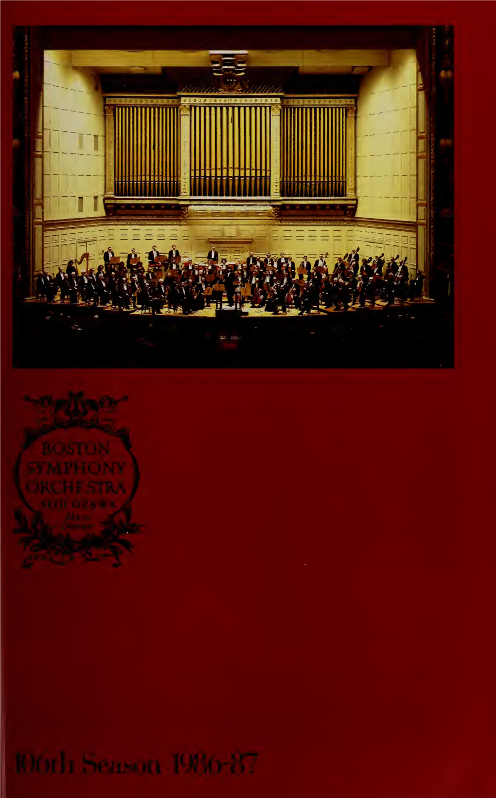 Boston Symphony Orchestra Concert Programs, Season 106,1986-1987