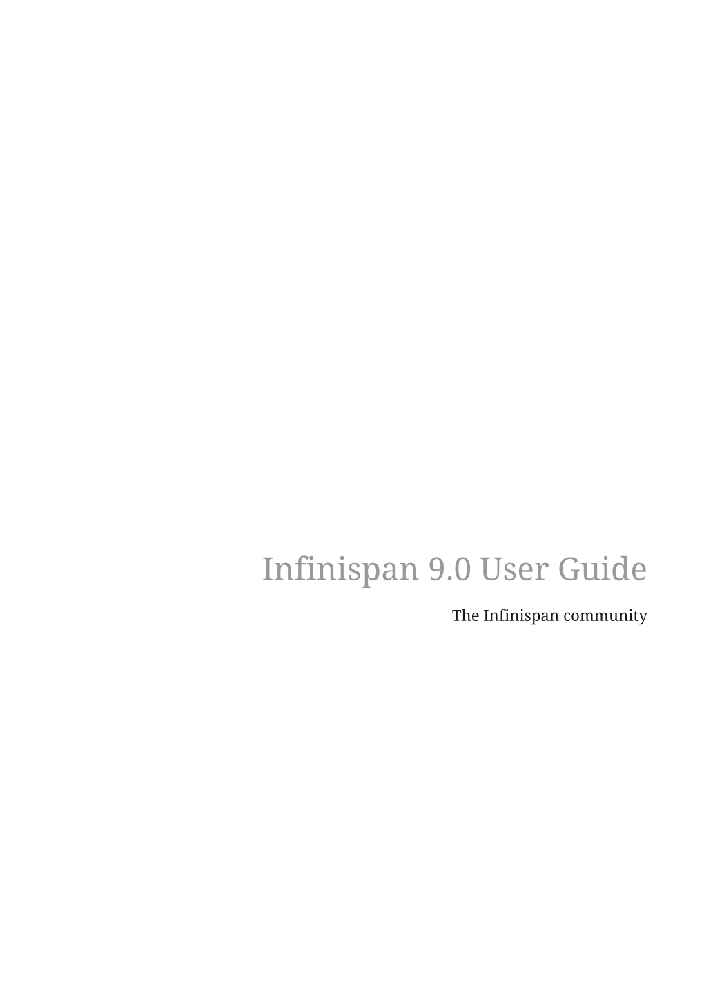 Infinispan 9.0 User Guide