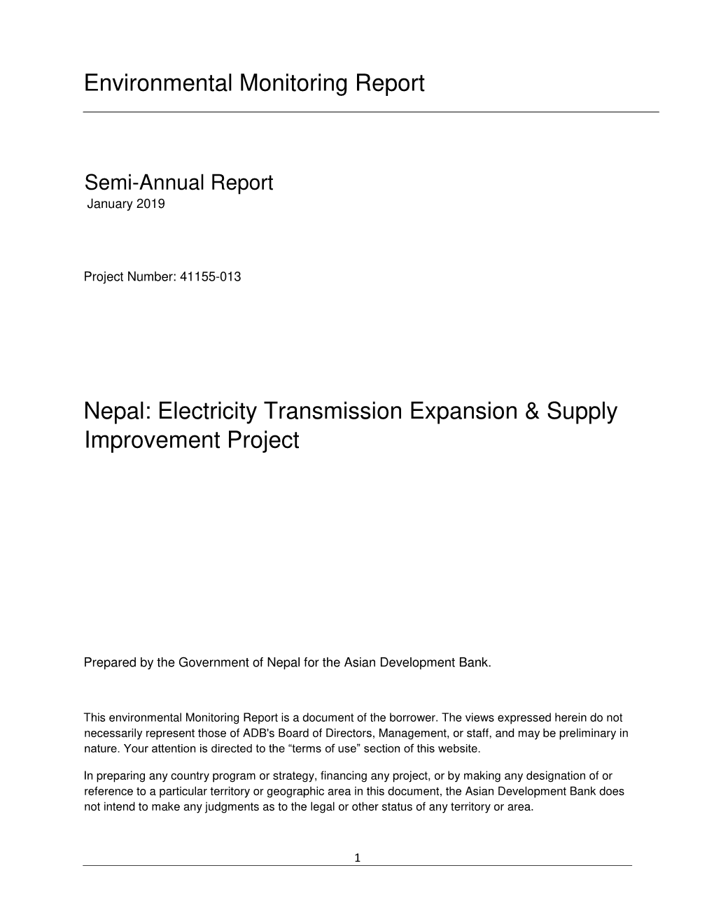41155-013: Electricity Transmission Expansion and Supply